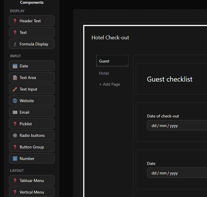 Template builder